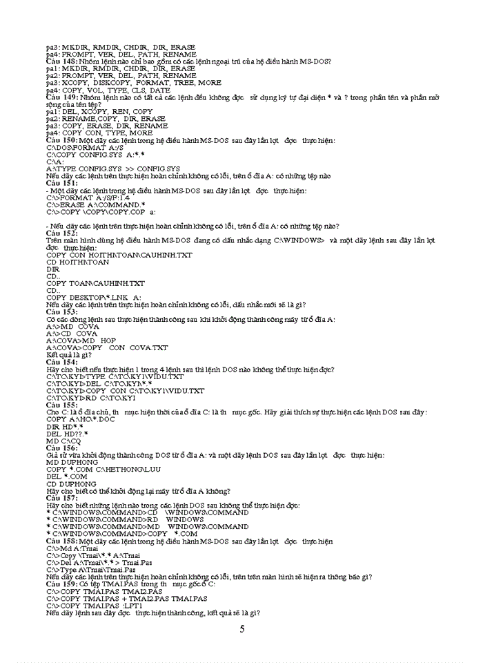 image for page Câu hỏi ôn tập Tin học đại cương