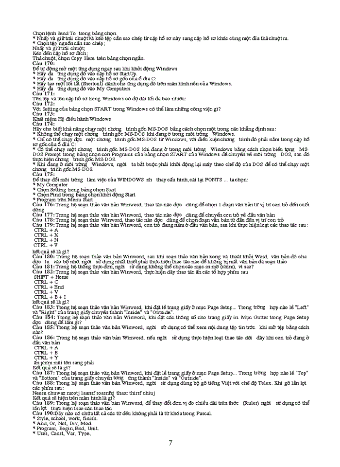 image for page Câu hỏi ôn tập Tin học đại cương