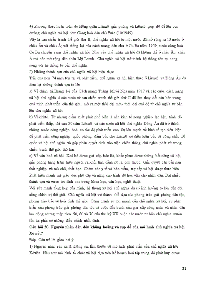 image for page NGUYÊN LÝ MÁC- LÊNIN PHẦN 3 20 CÂU HỎI-TRẢ LỜI PHẦN CHỦ NGHĨA XÃ HỘI KHOA HỌC