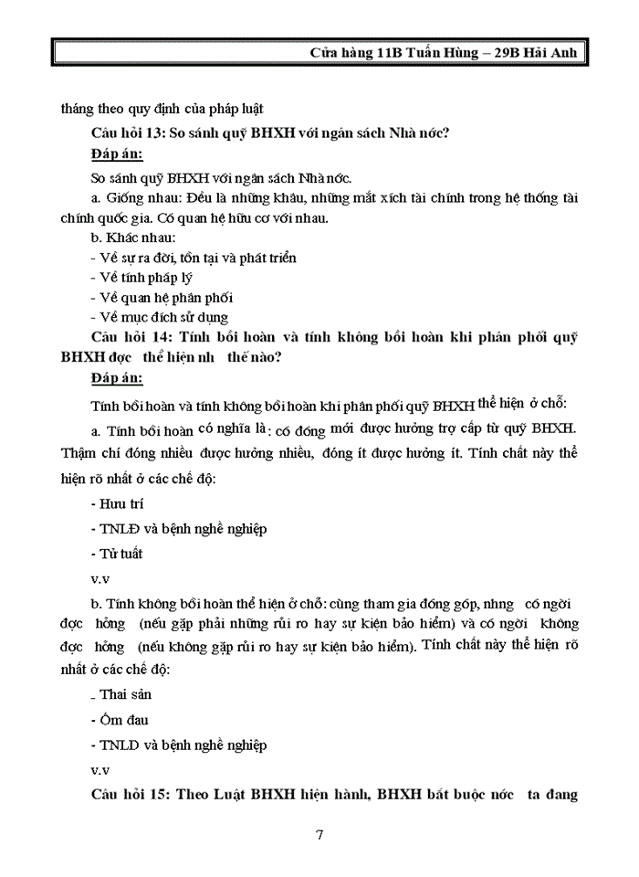 image for page Dap an de thi mon kinh te bao hiem