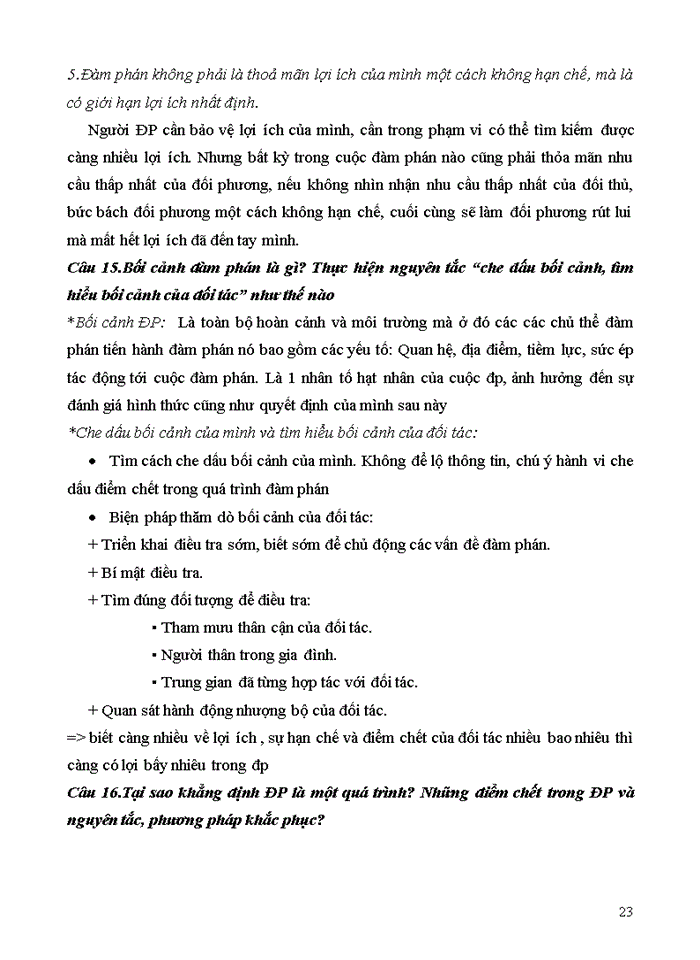 image for page CÂU HỏI ÔN TậP GIAO DịCH ĐàM PHáN