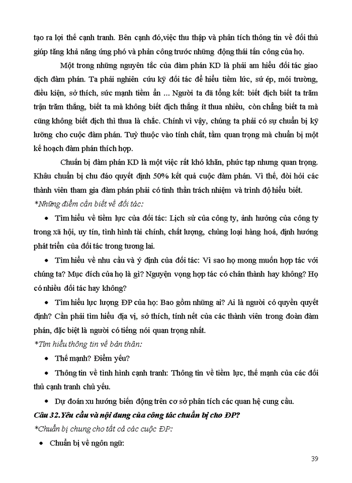 image for page CÂU HỏI ÔN TậP GIAO DịCH ĐàM PHáN