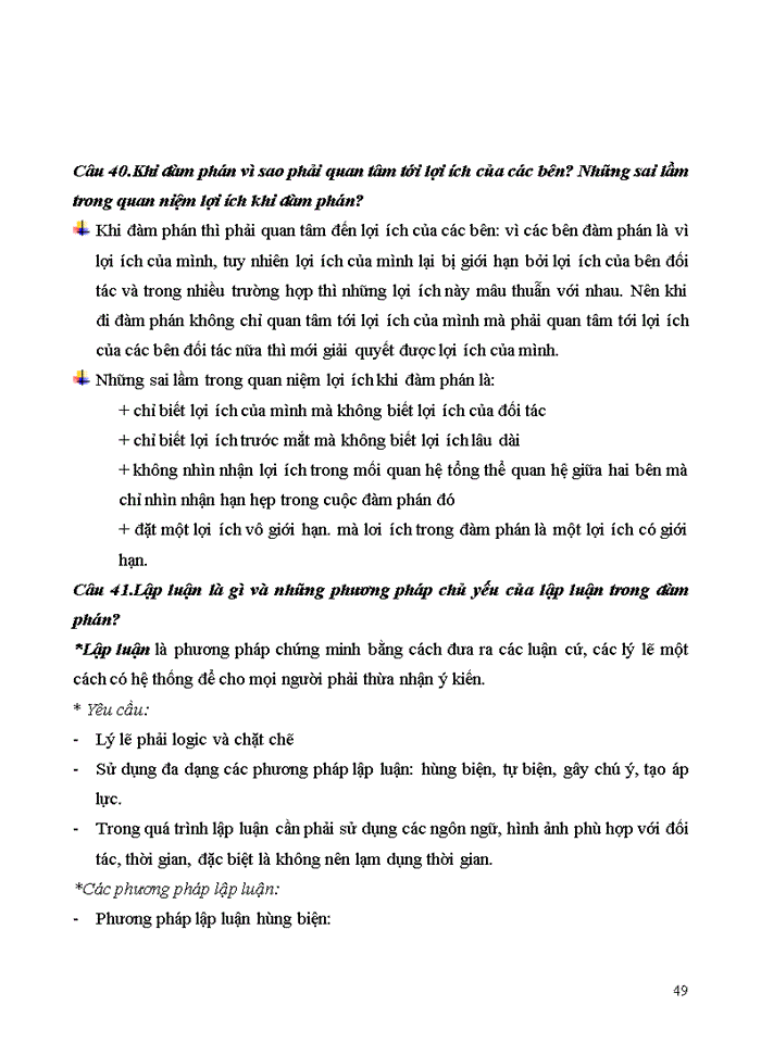 image for page CÂU HỏI ÔN TậP GIAO DịCH ĐàM PHáN