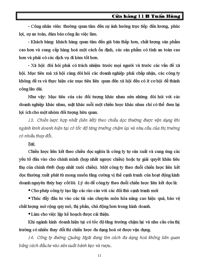 image for page TRẮC NGHIỆM QUẢN TRỊ CHIẾN LƯỢC