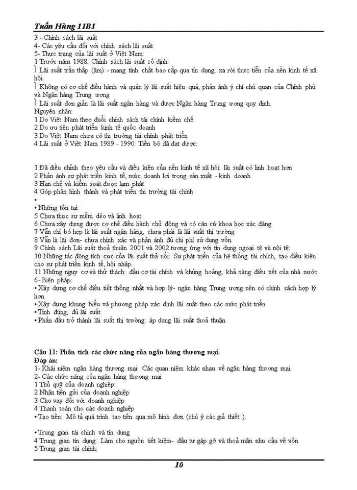 image for page ĐỀ CƯƠNG MÔN TÀI CHÍNH TIỀN TỆ