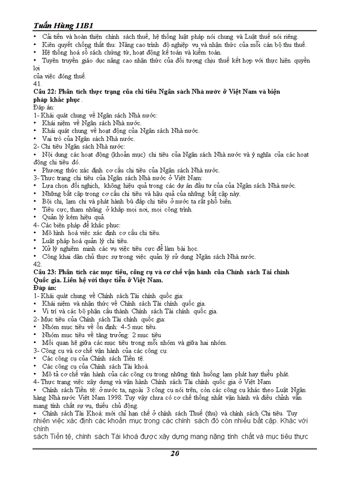 image for page ĐỀ CƯƠNG MÔN TÀI CHÍNH TIỀN TỆ