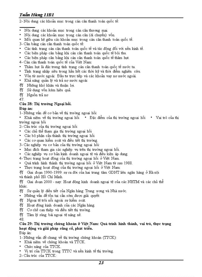 image for page ĐỀ CƯƠNG MÔN TÀI CHÍNH TIỀN TỆ