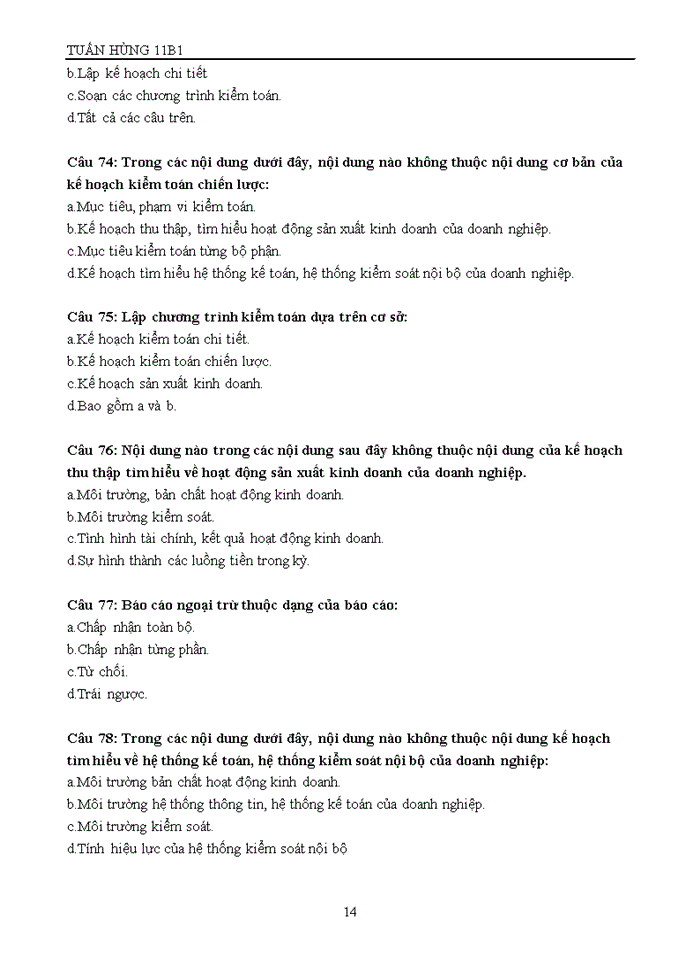 image for page TRẮC NGHIỆM KIỂM TOÁN