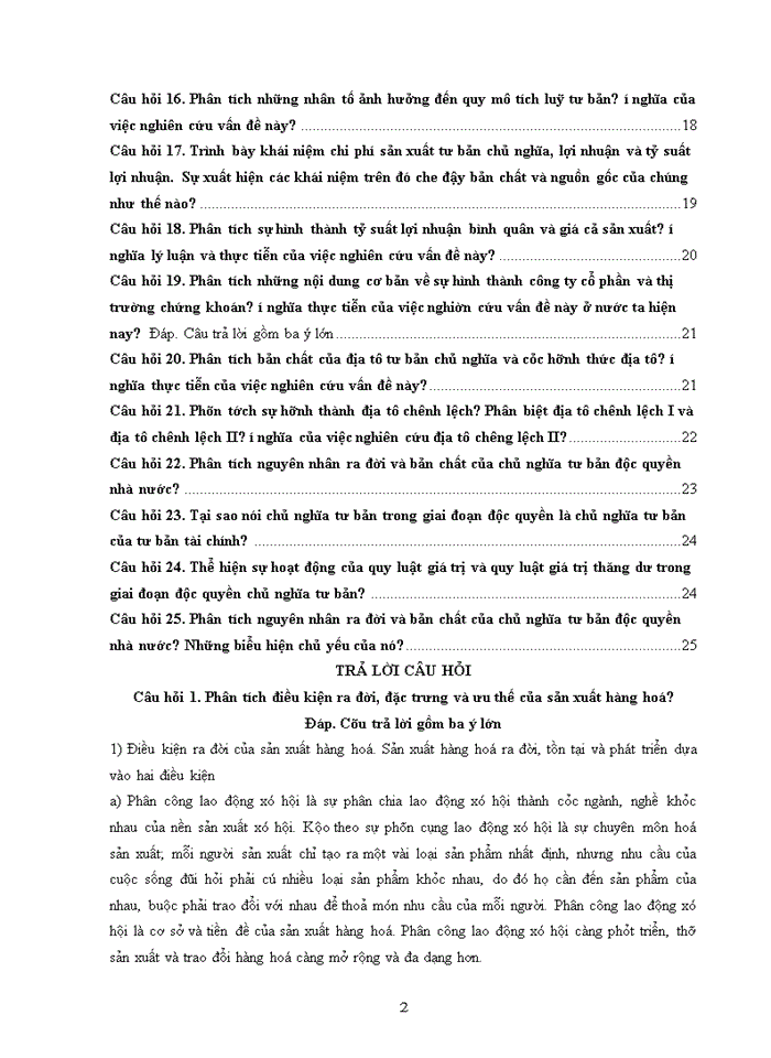 image for page NGUYÊN LÝ MÁC- LÊNIN 25 CÂU HỎI-TRẢ LỜI PHẦN KINH TẾ CHÍNH TRỊ