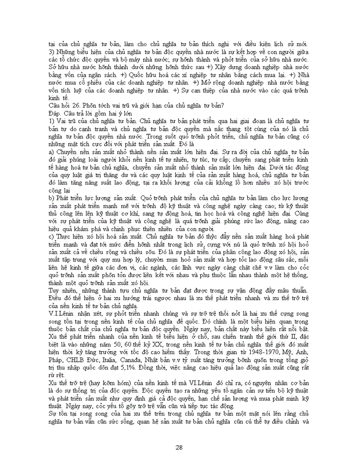 image for page NGUYÊN LÝ MÁC- LÊNIN 25 CÂU HỎI-TRẢ LỜI PHẦN KINH TẾ CHÍNH TRỊ