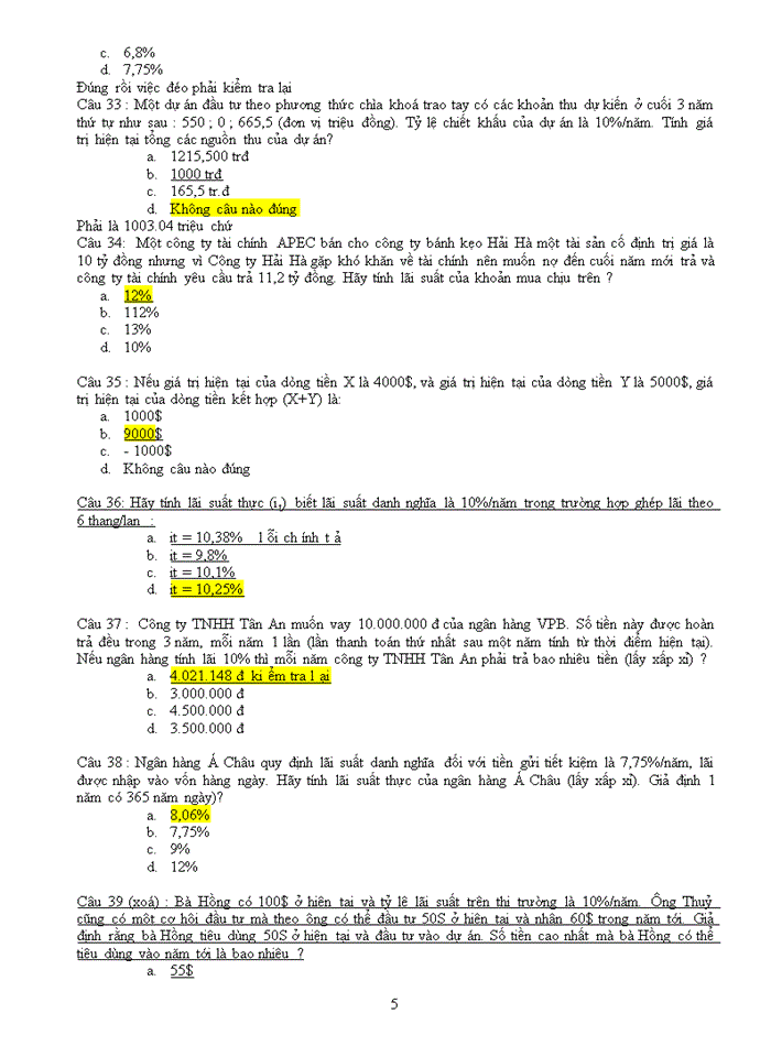 image for page TRẮC NGHIỆM QUẢN TRỊ TÀI CHÍNH DOANH NGHIỆP CÓ ĐÁP ÁN