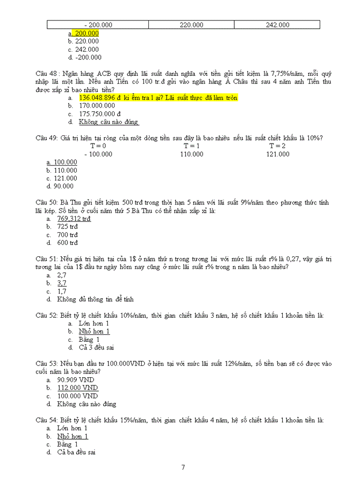 image for page TRẮC NGHIỆM QUẢN TRỊ TÀI CHÍNH DOANH NGHIỆP CÓ ĐÁP ÁN