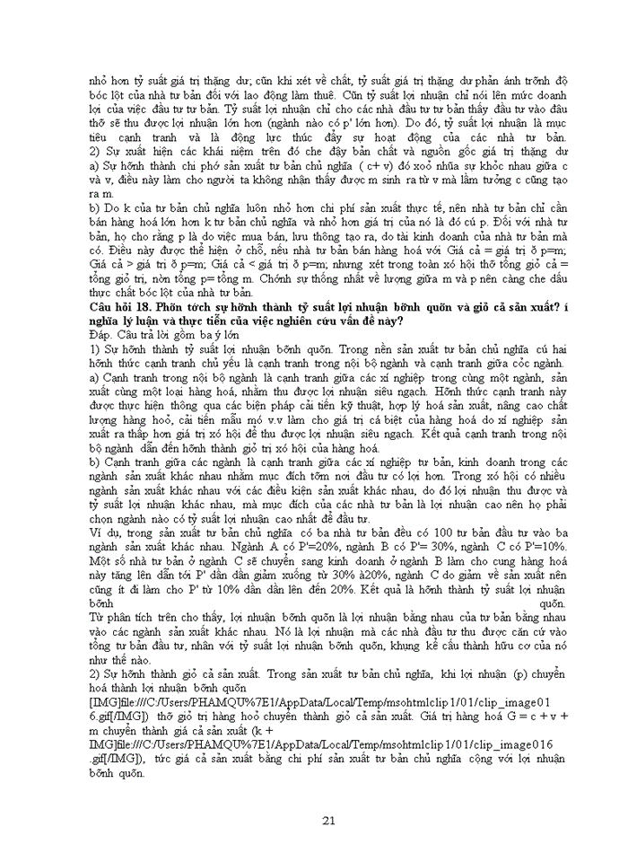 image for page NGUYÊN LÝ MÁC- LÊNIN 25 CÂU HỎI-TRẢ LỜI PHẦN KINH TẾ CHÍNH TRỊ NĂM 2009