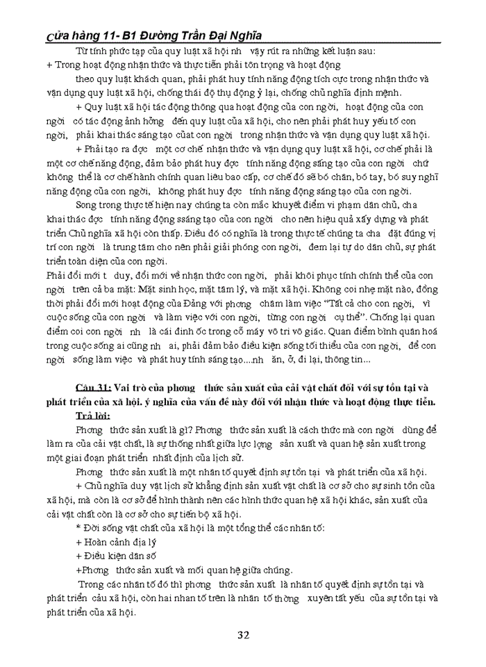 image for page Câu hỏi ôn tập môn triết học - máclênin