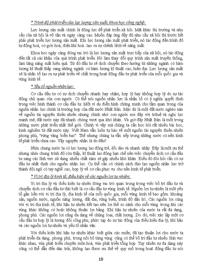 image for page Khái niệm cơ cấu đầu tư và cơ cấu đầu tư hợp lý