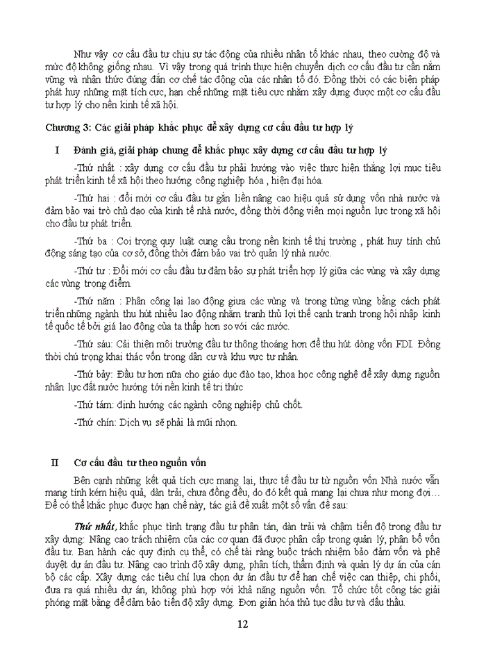 image for page Khái niệm cơ cấu đầu tư và cơ cấu đầu tư hợp lý