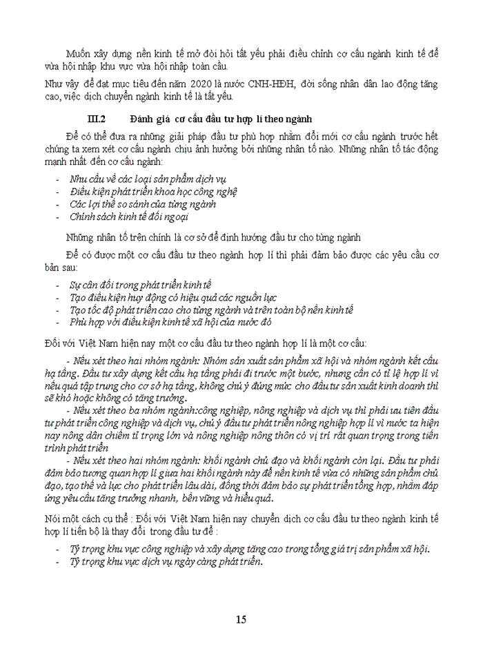 image for page Khái niệm cơ cấu đầu tư và cơ cấu đầu tư hợp lý