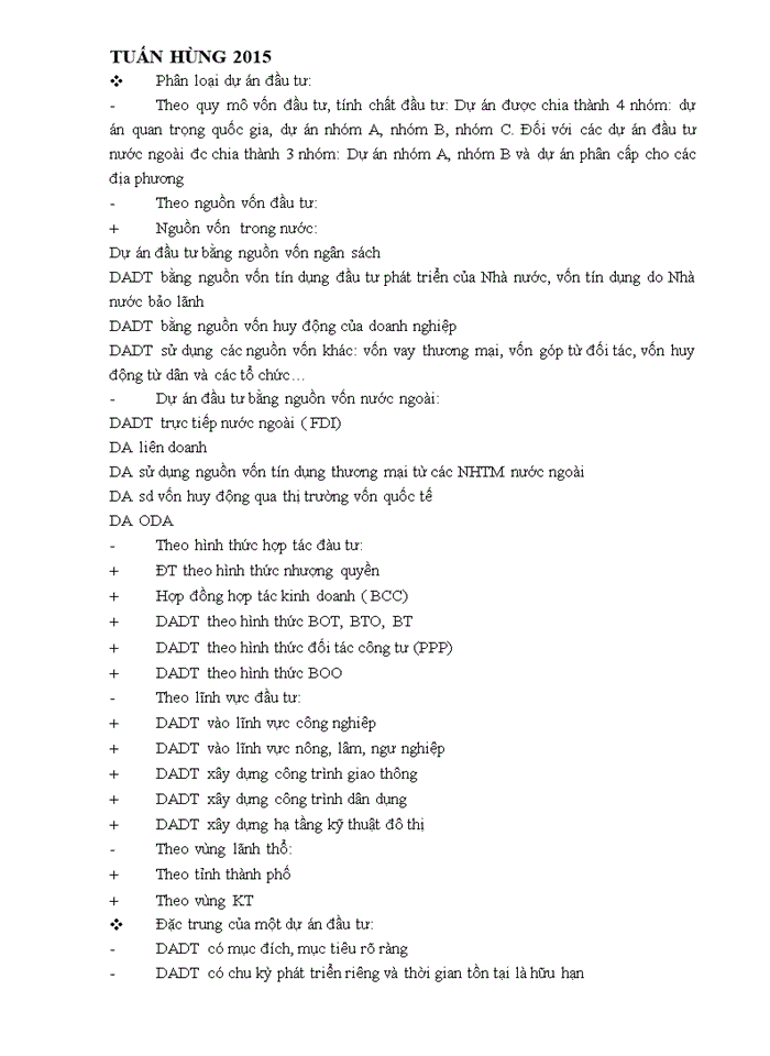 image for page LẬP DỰ ÁN ĐẦU TƯ