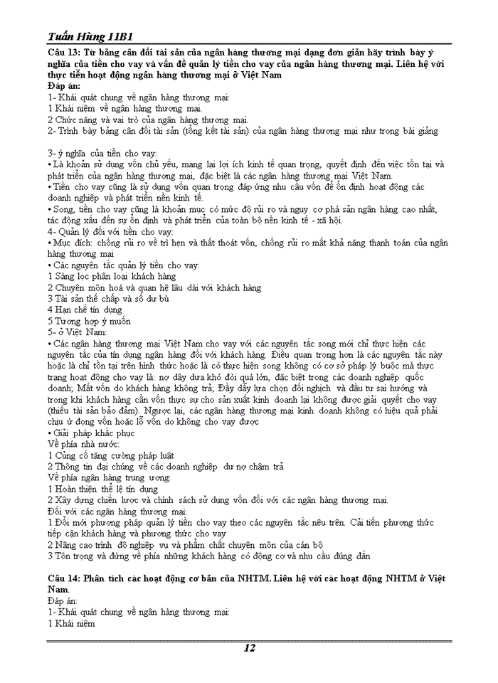 image for page Đề CƯƠNG MÔN TàI CHíNH TIềN Tệ