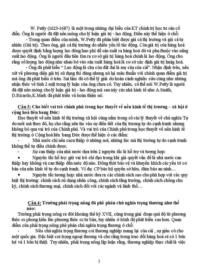 image for page CÂU HỎI ÔN THI MÔN LỊCH SỬ HỌC THUYẾT KINH TẾ