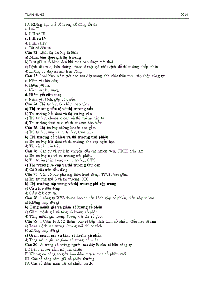 image for page 500 CÂU HỎI TRẮC NGHIỆM CƠ BẢN VỀ CHỨNG KHOÁN VÀ THỊ TRƯỜNG CHỨNG KHOÁN