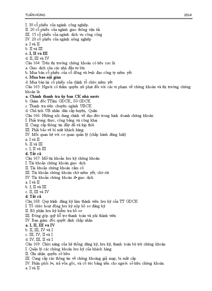 image for page 500 CÂU HỎI TRẮC NGHIỆM CƠ BẢN VỀ CHỨNG KHOÁN VÀ THỊ TRƯỜNG CHỨNG KHOÁN