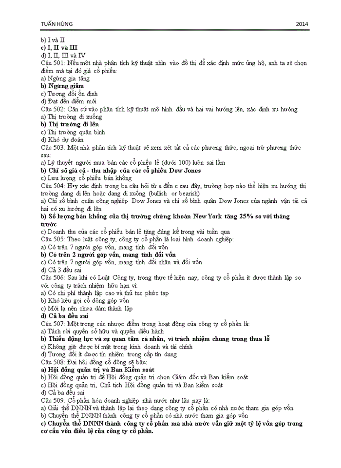 image for page 500 CÂU HỎI TRẮC NGHIỆM CƠ BẢN VỀ CHỨNG KHOÁN VÀ THỊ TRƯỜNG CHỨNG KHOÁN