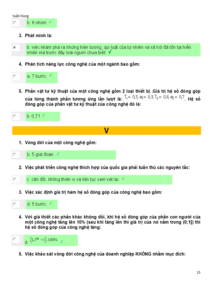 image for page BỘ CÂU HỎI TRẮC NGHIỆM MÔN QUẢN LÝ CÔNG NGHỆ