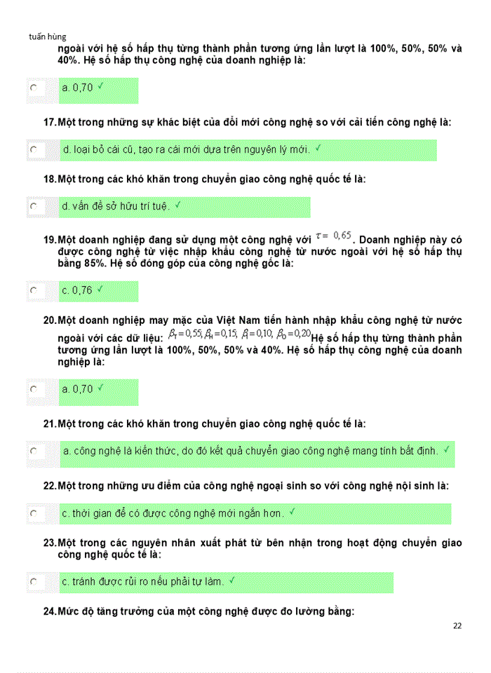 image for page BỘ CÂU HỎI TRẮC NGHIỆM MÔN QUẢN LÝ CÔNG NGHỆ