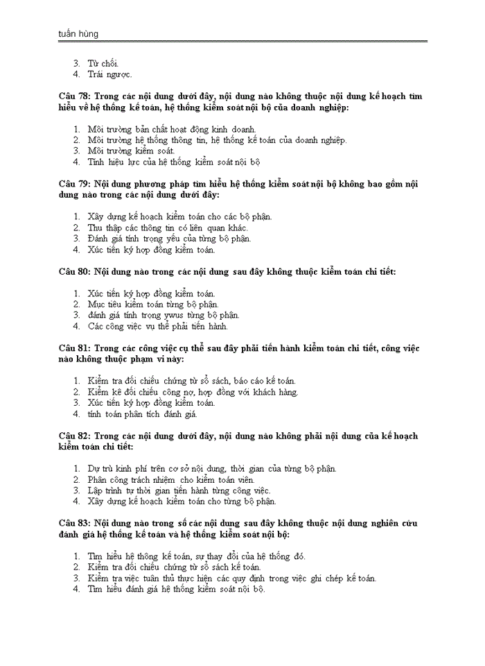 image for page BỘ ĐỀ THI TRẮC NGHIỆM MÔN KIỂM TOÁN