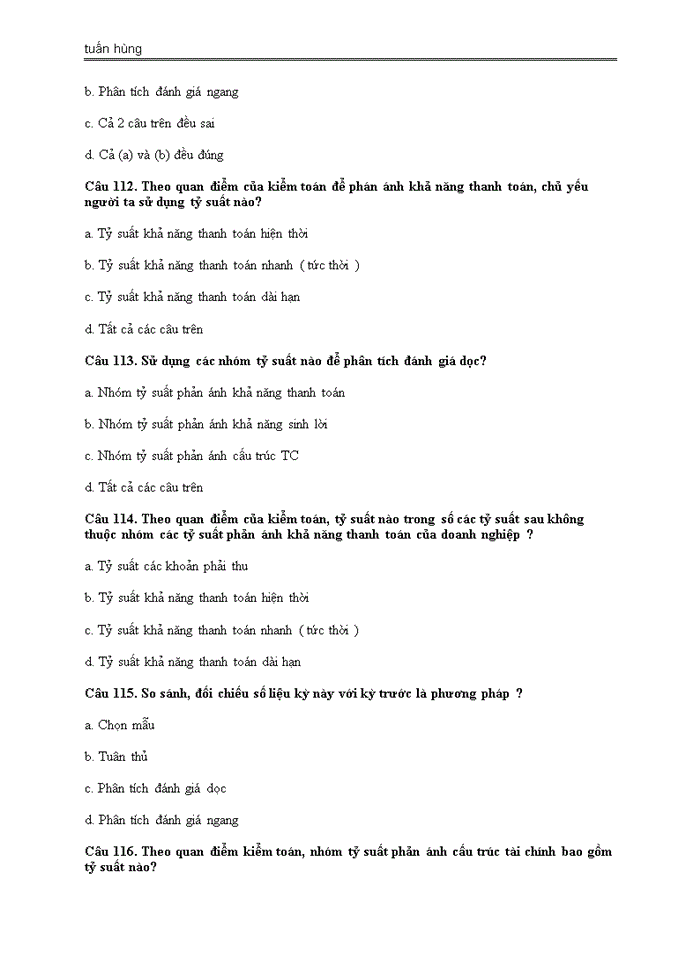 image for page BỘ ĐỀ THI TRẮC NGHIỆM MÔN KIỂM TOÁN