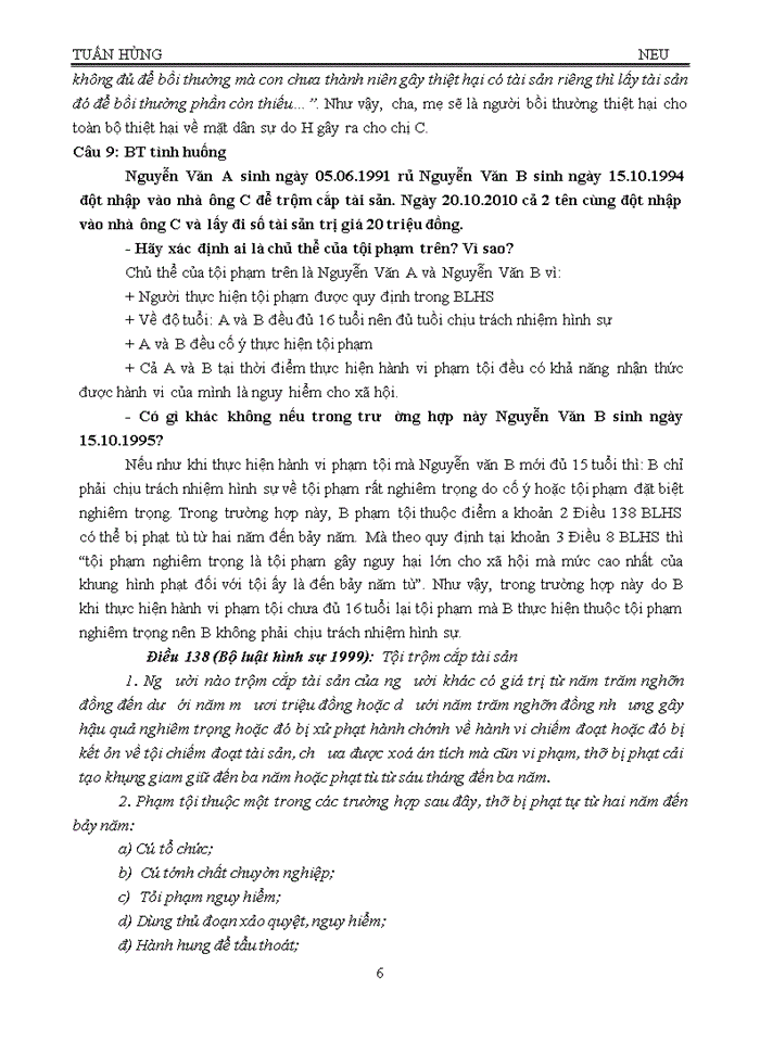 image for page Bài tập tình huống Pháp luật đại cương