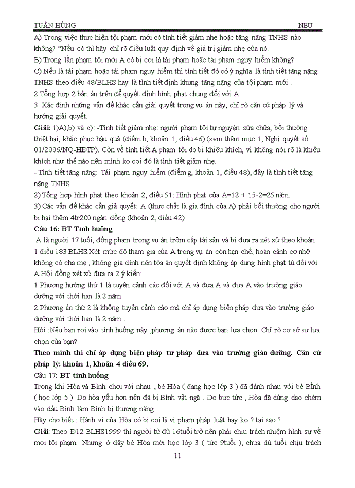 image for page Bài tập tình huống Pháp luật đại cương