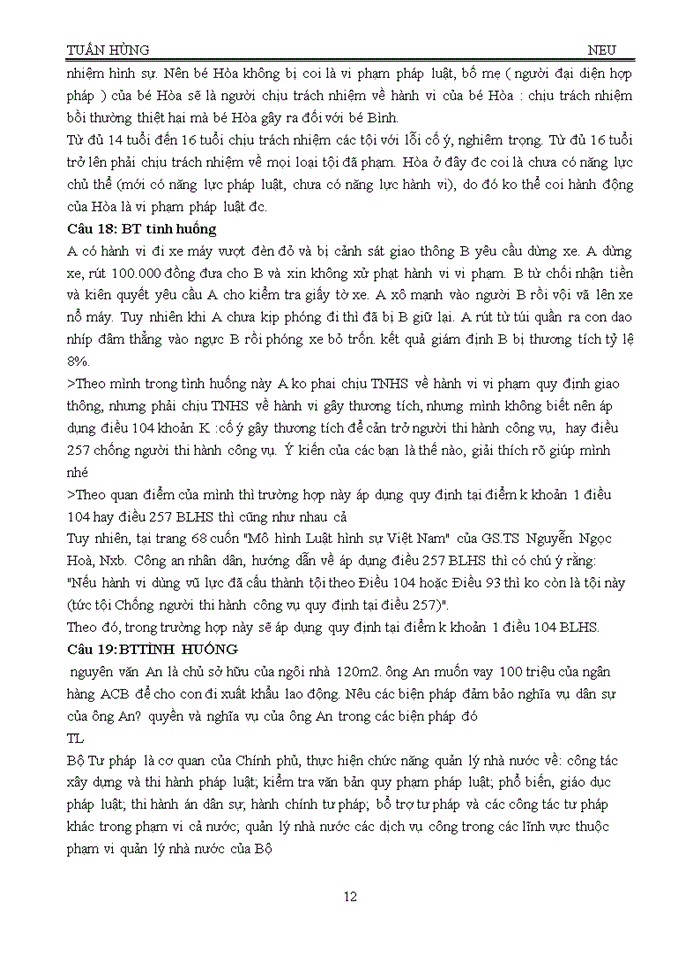 image for page Bài tập tình huống Pháp luật đại cương