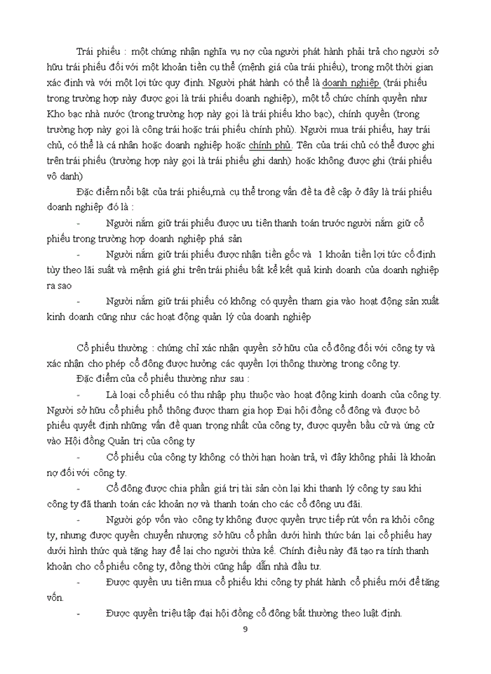 image for page CÂU HỎI BÌNH LUẬN VÀ SO SÁNH MÔN TÀI CHÍNH DOANH NGHIỆP