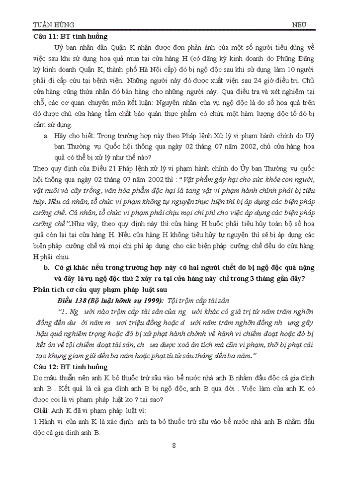 image for page Bài tập tình huống Pháp luật đại cương