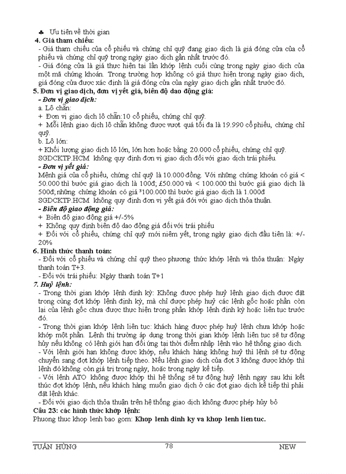 image for page 41 CÂU HỎI LÝ THUYẾT VÀ BÌNH LUẬN VỀ THỊ TRƯỜNG CHỨNG KHOÁN
