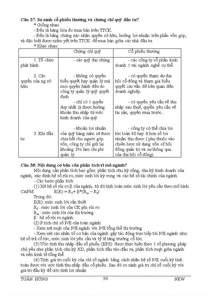 image for page 41 CÂU HỎI LÝ THUYẾT VÀ BÌNH LUẬN VỀ THỊ TRƯỜNG CHỨNG KHOÁN