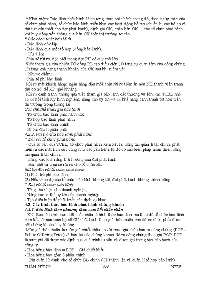 image for page 41 CÂU HỎI LÝ THUYẾT VÀ BÌNH LUẬN VỀ THỊ TRƯỜNG CHỨNG KHOÁN