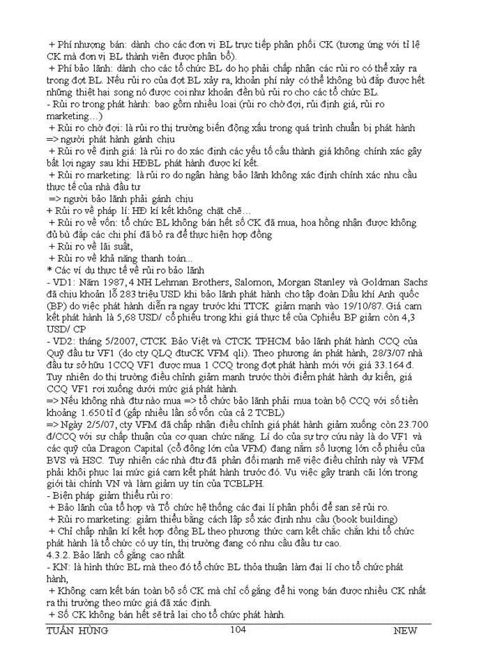 image for page 41 CÂU HỎI LÝ THUYẾT VÀ BÌNH LUẬN VỀ THỊ TRƯỜNG CHỨNG KHOÁN