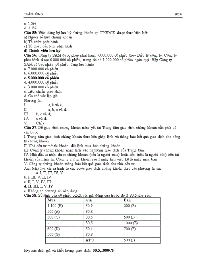 image for page 500 CÂU HỎI TRẮC NGHIỆM CƠ BẢN VỀ CHỨNG KHOÁN VÀ THỊ TRƯỜNG CHỨNG KHOÁN