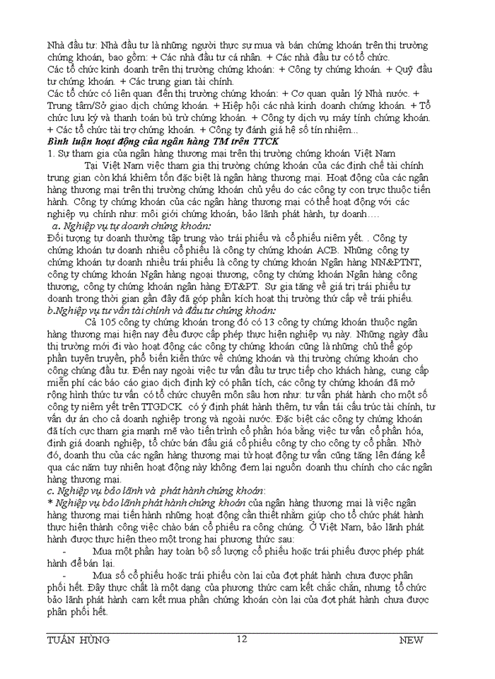 image for page 41 CÂU HỎI LÝ THUYẾT VÀ BÌNH LUẬN VỀ THỊ TRƯỜNG CHỨNG KHOÁN