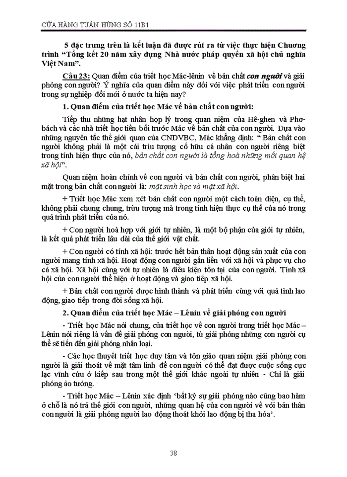 image for page Tài liệu môn nguyên lý - Mác Lênin