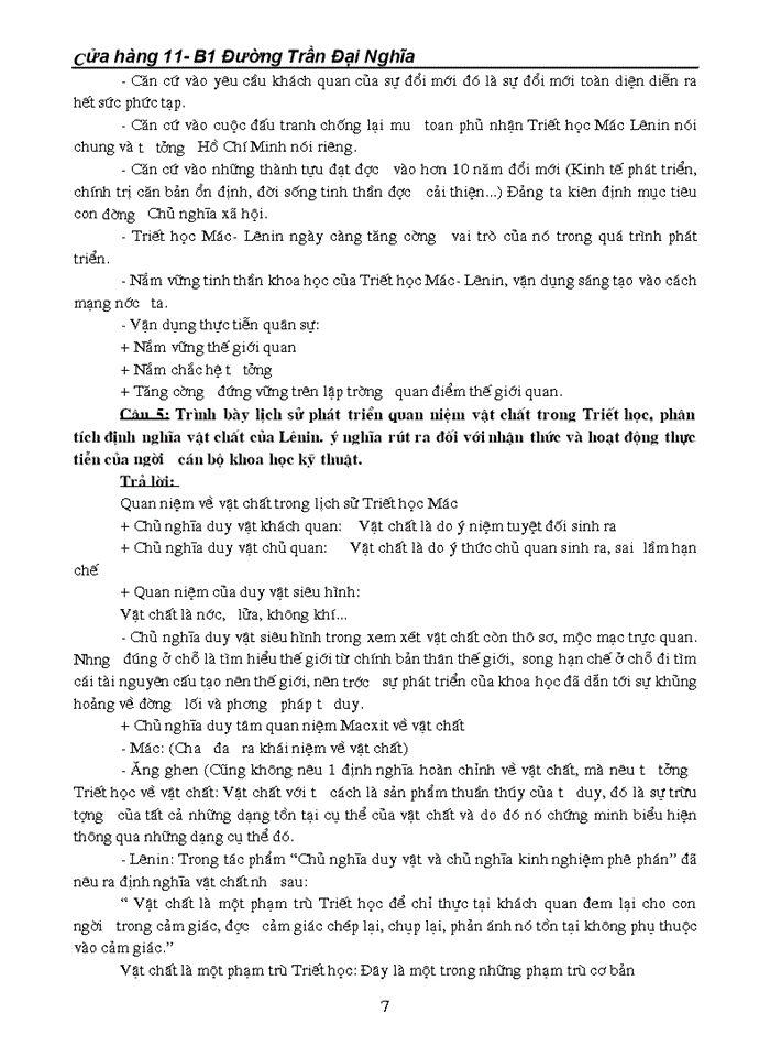 image for page Câu hỏi ôn tập môn triết học - máclênin