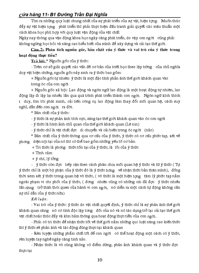 image for page Câu hỏi ôn tập môn triết học - máclênin