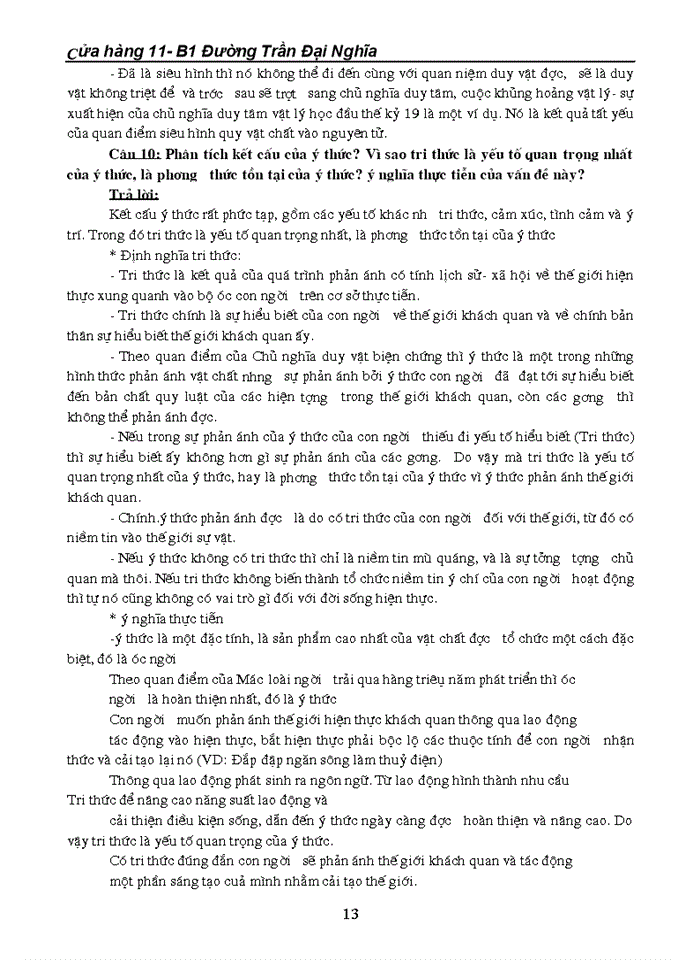 image for page Câu hỏi ôn tập môn triết học - máclênin