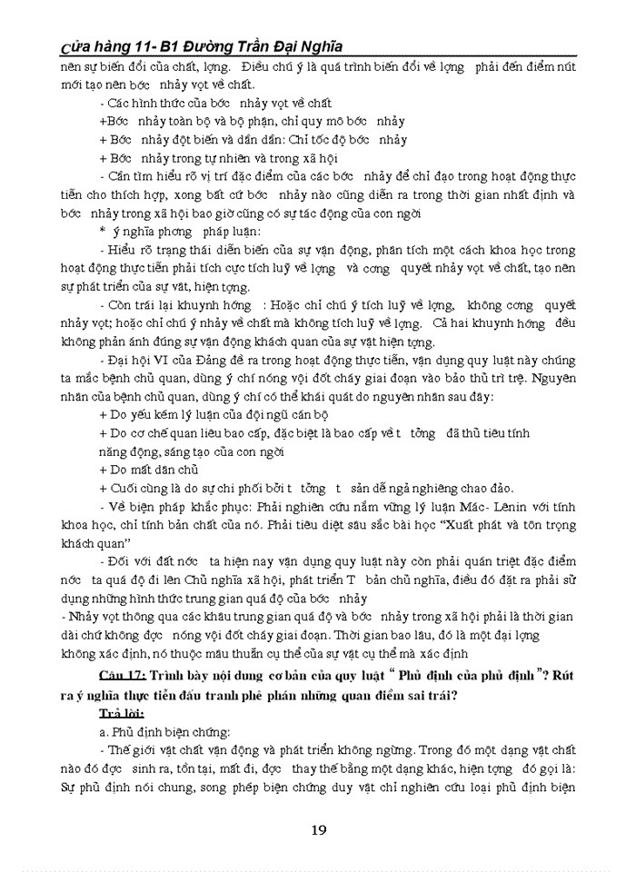 image for page Câu hỏi ôn tập môn triết học - máclênin