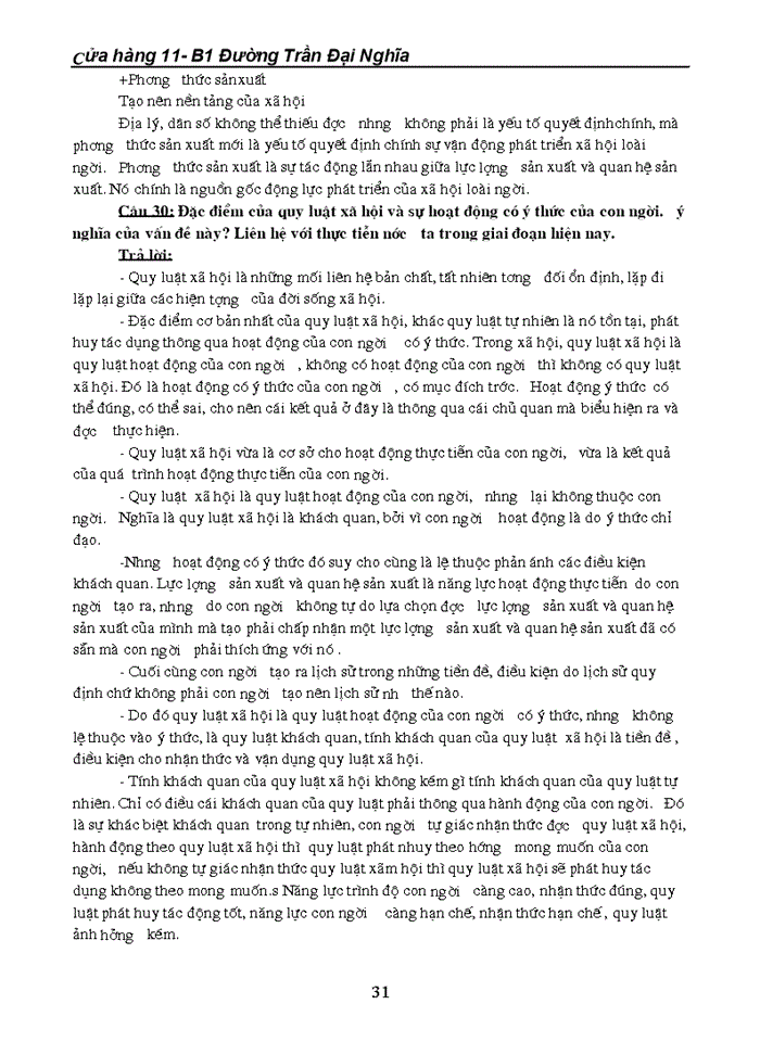 image for page Câu hỏi ôn tập môn triết học - máclênin