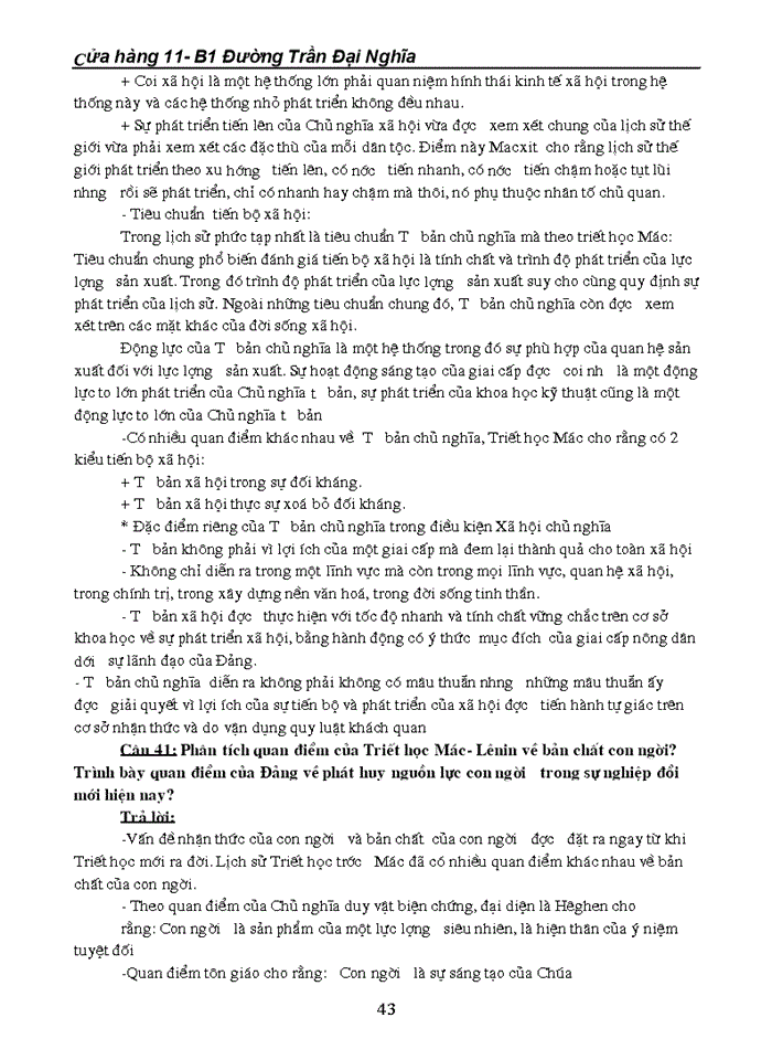 image for page Câu hỏi ôn tập môn triết học - máclênin