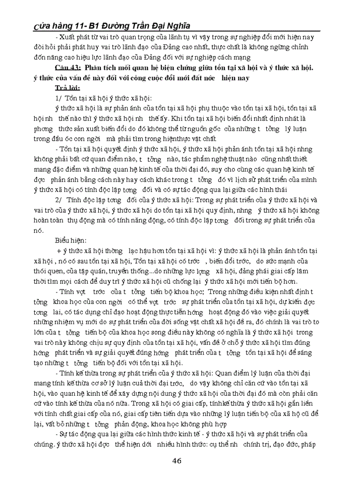 image for page Câu hỏi ôn tập môn triết học - máclênin